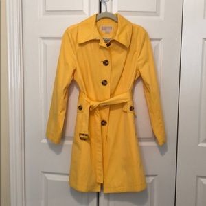 Michael Kors bright yellow trench